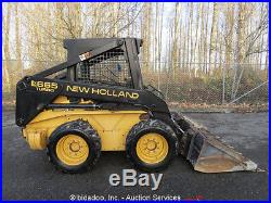 New Holland LX665 Skid Steer Wheel Loader 72 Bucket Aux Hyd with Tracks Crawler