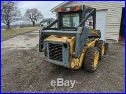 New Holland Ls170 Skid Steer Loader Rubber Tire Loader Diesel Engine Hydraulics