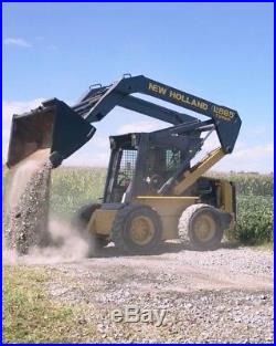 New Holland Lx885 Rubber Tire Skid Steer Loader Tractor Turbo 2 Speed Super Boom