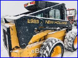 New Holland Lx985 Skid Steer Loader Diesel Enclosed Cab Heat/air 2 Speed Aux Hy