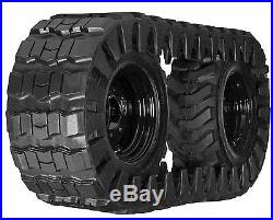 New Holland Skid Steer 10-16.5 Rubber OTT Over The Tire Tracks and 6 Lug Spacers