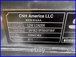 New Holland Skid Steer L218 Loader 2011, Runs Well PREOWNED