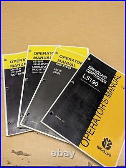 New Holland Skid Steer Operators Manual LOT Of 17 Manuals
