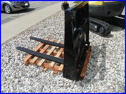 New New Holland 48 Pallet Forks Universal Skid Steer Quick Attach