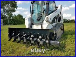 New USA made Skid Steer Loader 72 Roto Tiller Hydraulic Rotary Garden 6 bobcat