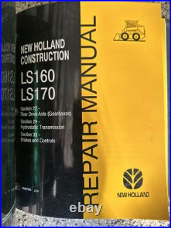 Oem Repair Manual New Holland Skid Steer Ls160, Ls170 86607928