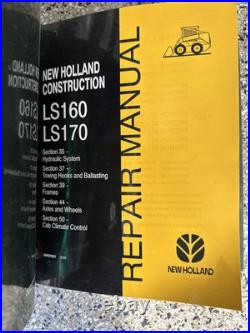 Oem Repair Manual New Holland Skid Steer Ls160, Ls170 86607928