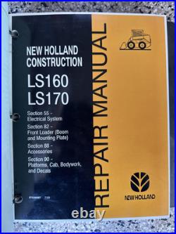 Oem Repair Manual New Holland Skid Steer Ls160, Ls170 87036983