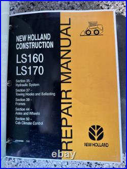 Oem Repair Manual New Holland Skid Steer Ls160, Ls170 87036983
