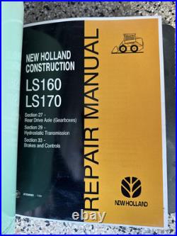 Oem Repair Manual New Holland Skid Steer Ls160, Ls170 87036983