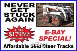 Over the Tire Skid Steer Tracks 10 or 12 (your Choice) for NEW HOLLAND & CASE