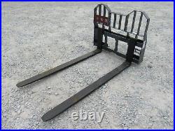 Pro Works 72 Long 6,000 Pound Pallet Forks Skid Steer Loader Attachment