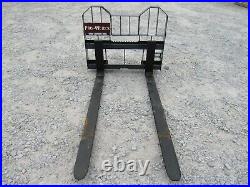 Pro Works 72 Long 6,000 Pound Pallet Forks Skid Steer Loader Attachment