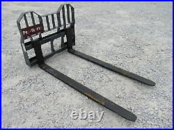 Pro Works 72 Long 6,000 Pound Pallet Forks Skid Steer Loader Attachment