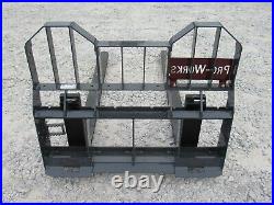 Pro Works 72 Long 6,000 Pound Pallet Forks Skid Steer Loader Attachment