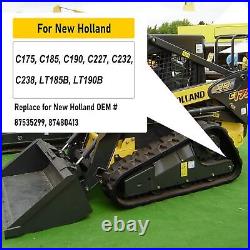 Rear Track Idler for CASE, New Holland Skid Steer Loader C175 C185 C190 Black