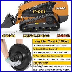 Rear Track Idler for CASE, New Holland Skid Steer Loader C175 C185 C190 Black