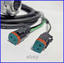 Skid Steer Aux Control Harness 8' 2 Function Deutsch