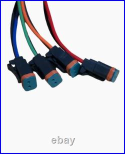 Skid Steer Aux Control Harness 8 Pin 8'- 4 Function (Deutsch)