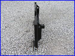 Skid Steer Trailer Receiver Mount Plate Hitch Attachment Fits Bobcat Case Kubota