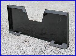 Skid Steer Trailer Receiver Mount Plate Hitch Attachment Fits Bobcat Case Kubota