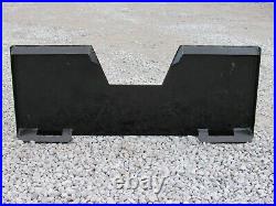 Skid Steer Trailer Receiver Mount Plate Hitch Attachment Fits Bobcat Case Kubota