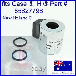 Solenoid Coil fits Case New Holland B95 B90B LB110. B B95LR B95TC B95BTC