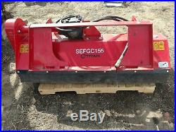 Titan 60 Inch Skid Steer Quick Attach Hydraulic Flail Mower 5 Ft SEFGC155