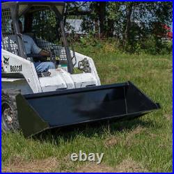 Titan Attachments 60 Skid Steer Dirt Bucket V2, 3/16 Thick Structural Steel