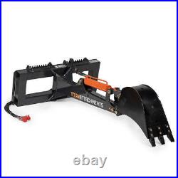 Titan Attachments Skid Steer Fronthoe 12 Bucket, Excavator Attachment