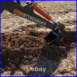 Titan Attachments Skid Steer Fronthoe 12 Bucket, Excavator Attachment