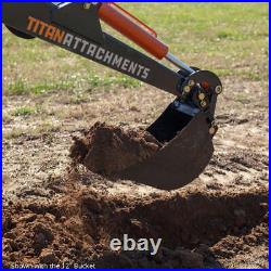 Titan Attachments Skid Steer Fronthoe 12 Bucket, Excavator Attachment