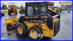 USED New Holland LX465 Skid Steer Loader, Cab with Heater, 52 Hydraulic Plow
