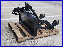 Wolverine 3-Point Hitch PTO Adapter Plate Hydraulic Skid Steer Attachment Bobcat